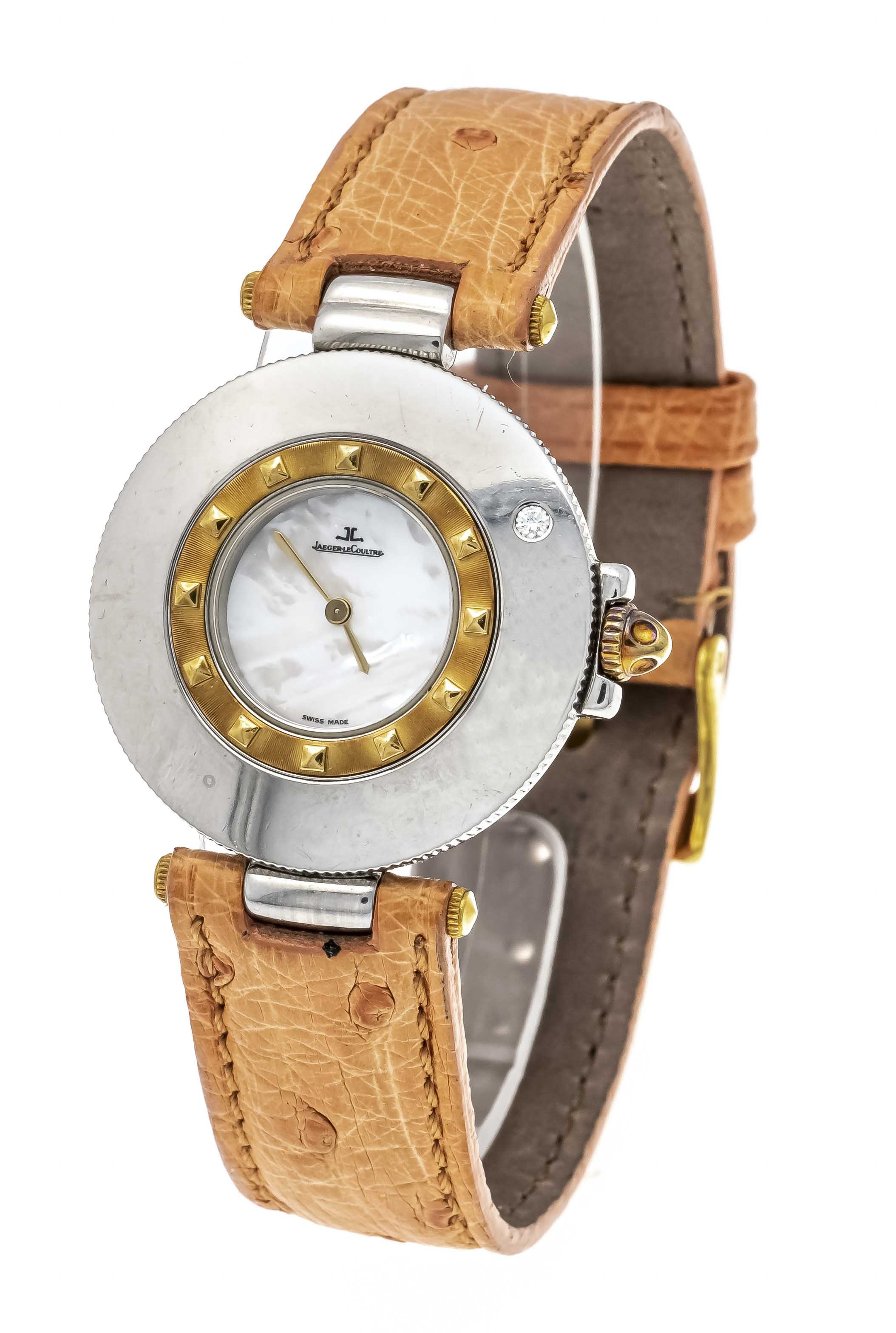 Jaeger-Le Coultre ladies' quartz watch, ref. 421.509, steel/gold 750/000 GG, from 1995, battery