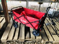 A SABLE FOLDING FOUR WHEEL TROLLEY.