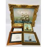 3 NAUTICAL FRAMED OIL ON BOARD,