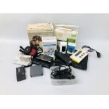 BOX CONTAINING MISC ELECTRONIC DEVICES TO INCLUDE CANON POWERSHOT S X 620 HS DIGITAL CAMERA,