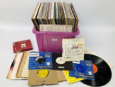 A COLLECTION OF RECORDS 70+ TITLES TO INCLUDE THE VERY BEST OF TOM JONES, DICKIE VALENTINE ETC.