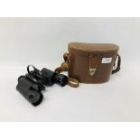 WRAY BINOCULARS IN LEATHER CASE