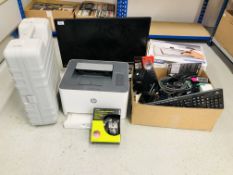 COMPUTER ACCESSORY EQUIPMENT TO INCLUDE HP COLOUR LASER PRINTER 150NW,