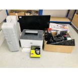 COMPUTER ACCESSORY EQUIPMENT TO INCLUDE HP COLOUR LASER PRINTER 150NW,