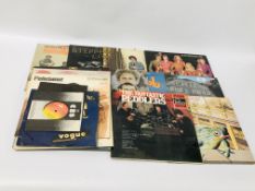 A GROUP OF VINYL LP RECORDS TO INCLUDE LTD EDITION BEATLES ABBEY ROAD PICTURE DISC,