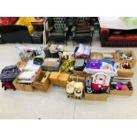 18 X BOXES OF ASSORTED HOME WARES TO INCLUDE MATS, KITCHEN APPLIANCES, BAGS, GLASSWARE,