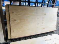 4 X SHEETS OF 245CM X 122CM X 12MM PLY