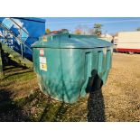 2635 TOP OUTLET BUNDED OIL TANK L 240CM, W 170CM, H 168CM.