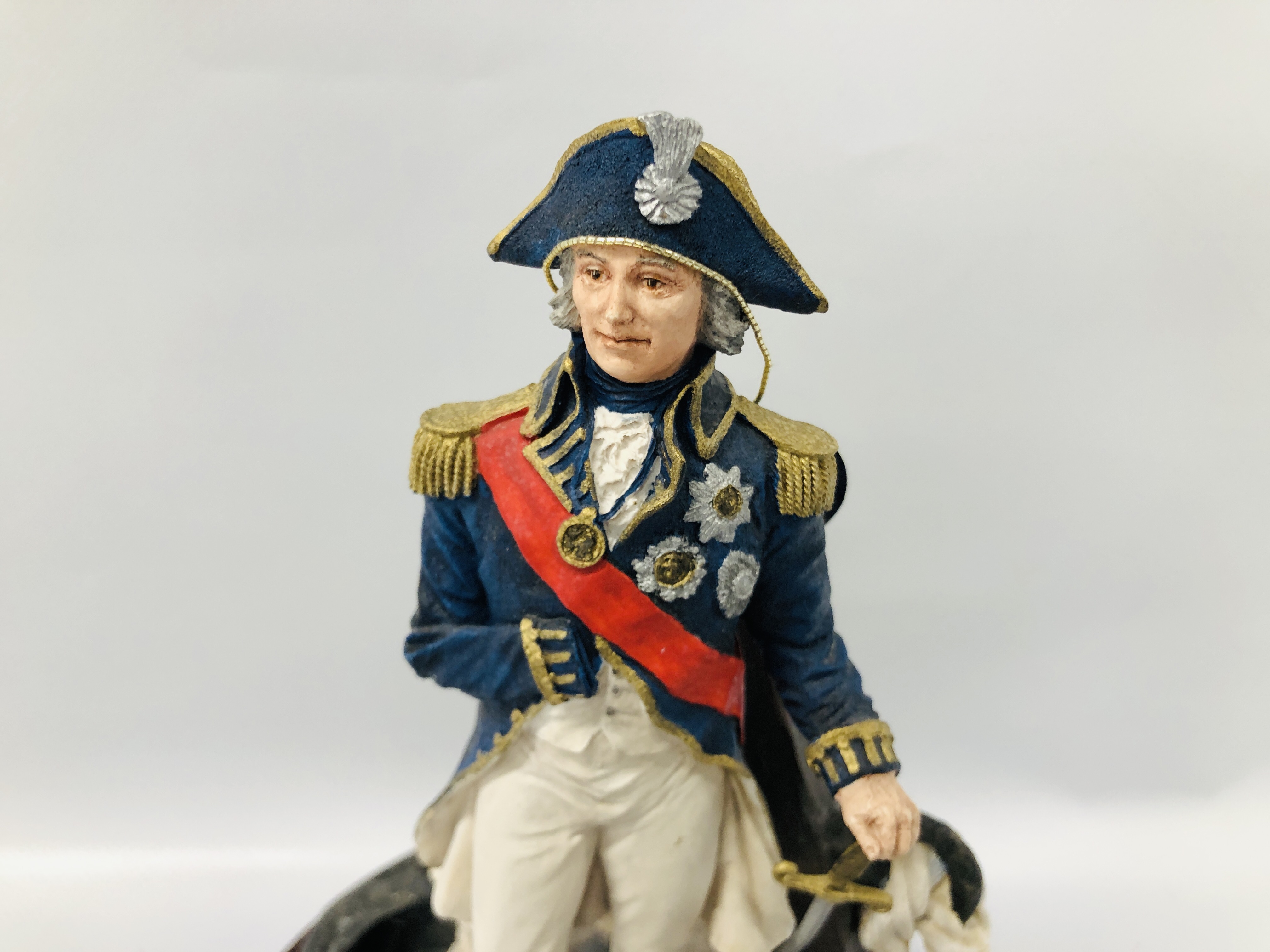 BORDER FINE ARTS LIMITED EDITION SCULPTURE 118 / 500 "ADMIRAL LORD NELSON" ALONG WITH ORIGINAL BOX - Image 2 of 12
