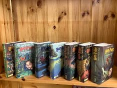 All 7 Harry Potter books in the German language. All Hard back. Good condition.