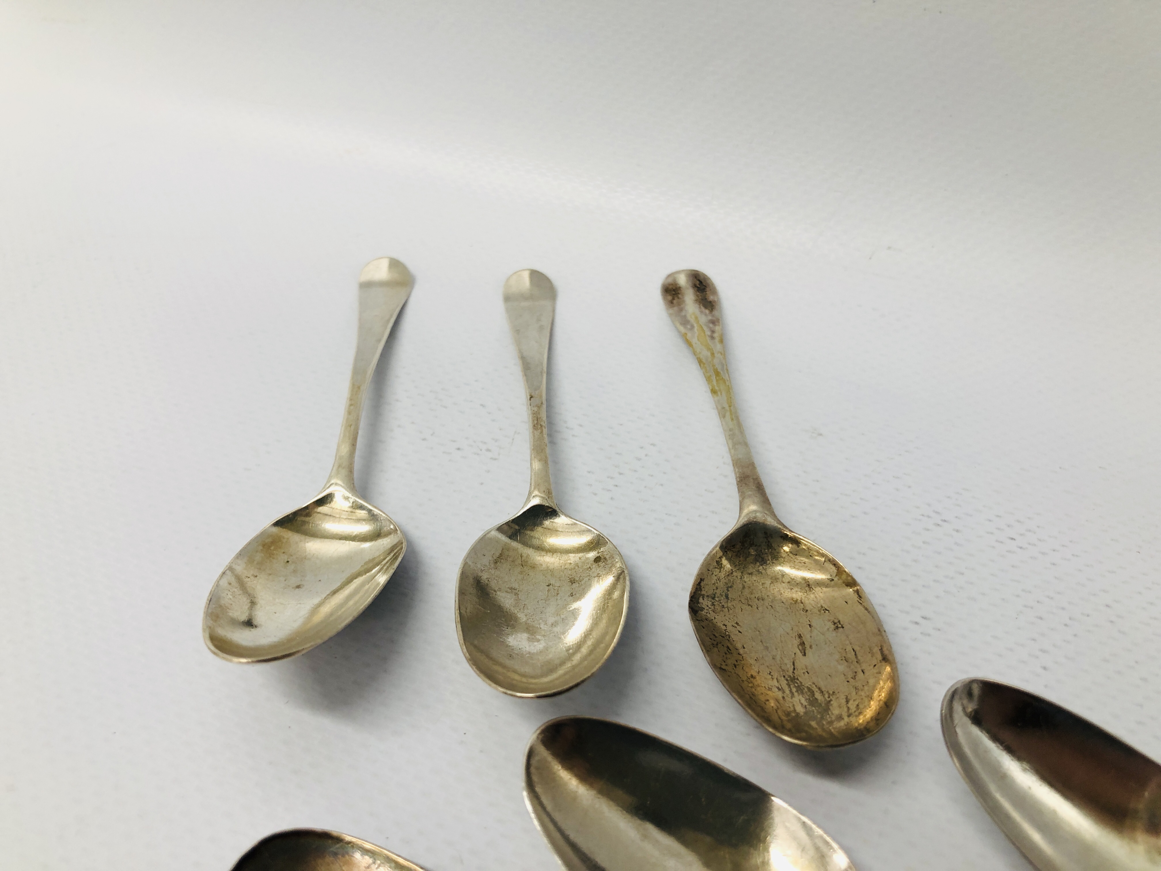 6 SILVER COFFEE SPOONS VARIOUS MAKERS AND DATES, - Image 5 of 11