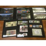 FOLDER OF GB MINT DECIMAL INCLUDING 2002 HIGH VALUE PACK ETC.