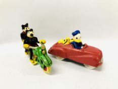 (R) DUCK AND MICKEY MOUSE FIGURES