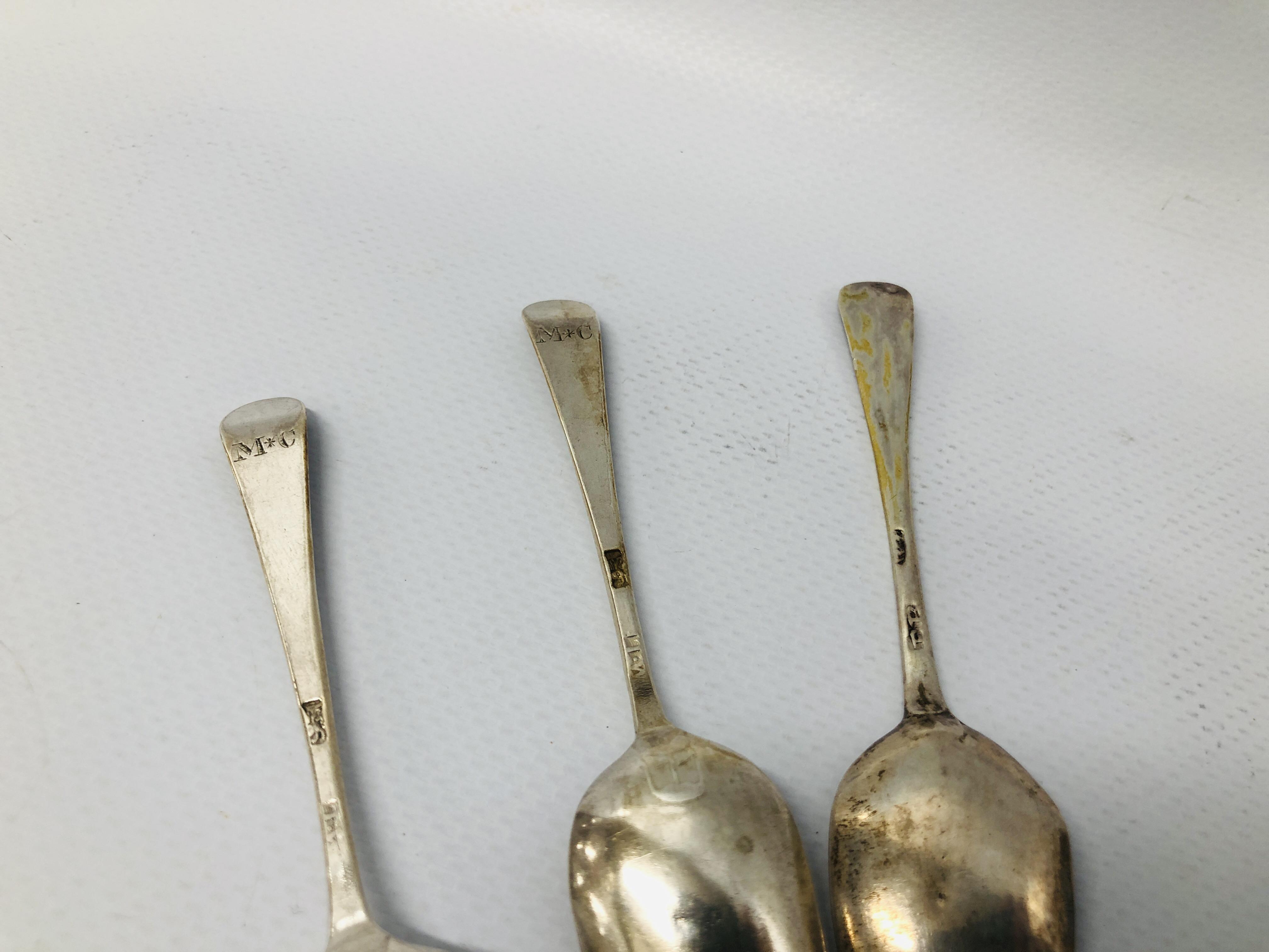 6 SILVER COFFEE SPOONS VARIOUS MAKERS AND DATES, - Image 10 of 11