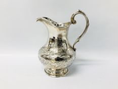 A VICTORIAN SILVER MILK JUG OF BALUSTER FORM, LONDON 1849 - H 14.5CM.