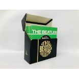 A CASED SET OF THE BEATLES "THE BEATLES COLLECTION" 45's RECORDS TO INCLUDE 24 IN SLEEVES AND 1 GET