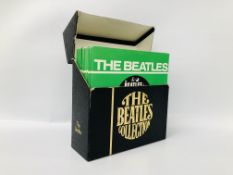 A CASED SET OF THE BEATLES "THE BEATLES COLLECTION" 45's RECORDS TO INCLUDE 24 IN SLEEVES AND 1 GET