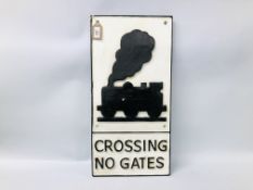 (R) LEVEL CROSSING TRAIN SIGN