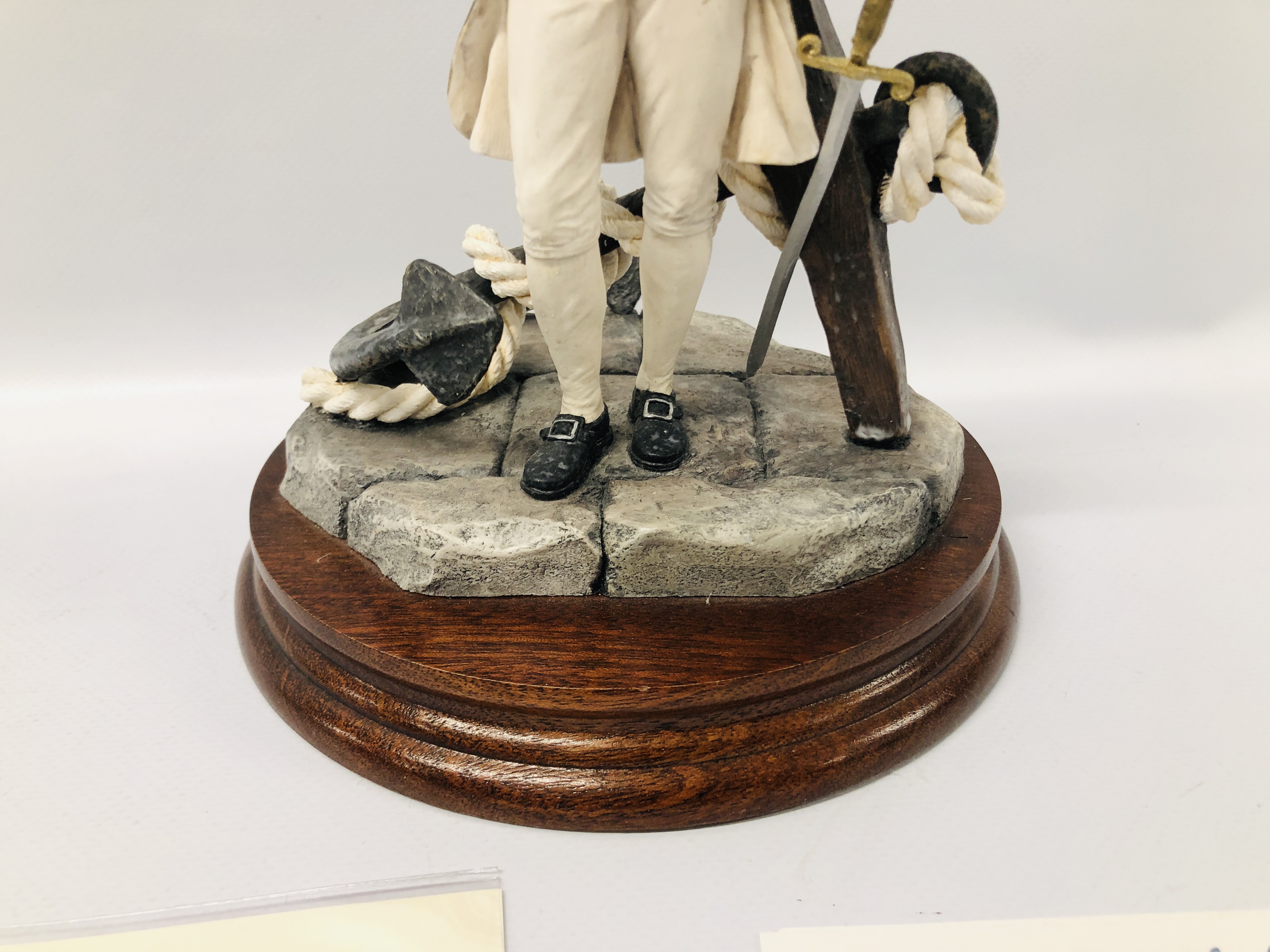 BORDER FINE ARTS LIMITED EDITION SCULPTURE 118 / 500 "ADMIRAL LORD NELSON" ALONG WITH ORIGINAL BOX - Image 4 of 12