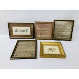 THREE EARLY C19TH SAMPLES, 1807, 1809, 1849,