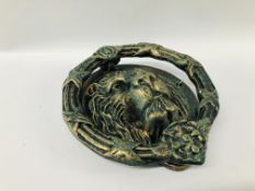 (R) LION HEAD DOOR KNOCKER