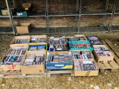 A LARGE COLLECTION OF MIXED DVD'S IN BOXES