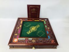 FRANKLIN MINT MONOPOLY BOARD GAME AND CONTENTS