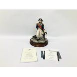 BORDER FINE ARTS LIMITED EDITION SCULPTURE 118 / 500 "ADMIRAL LORD NELSON" ALONG WITH ORIGINAL BOX