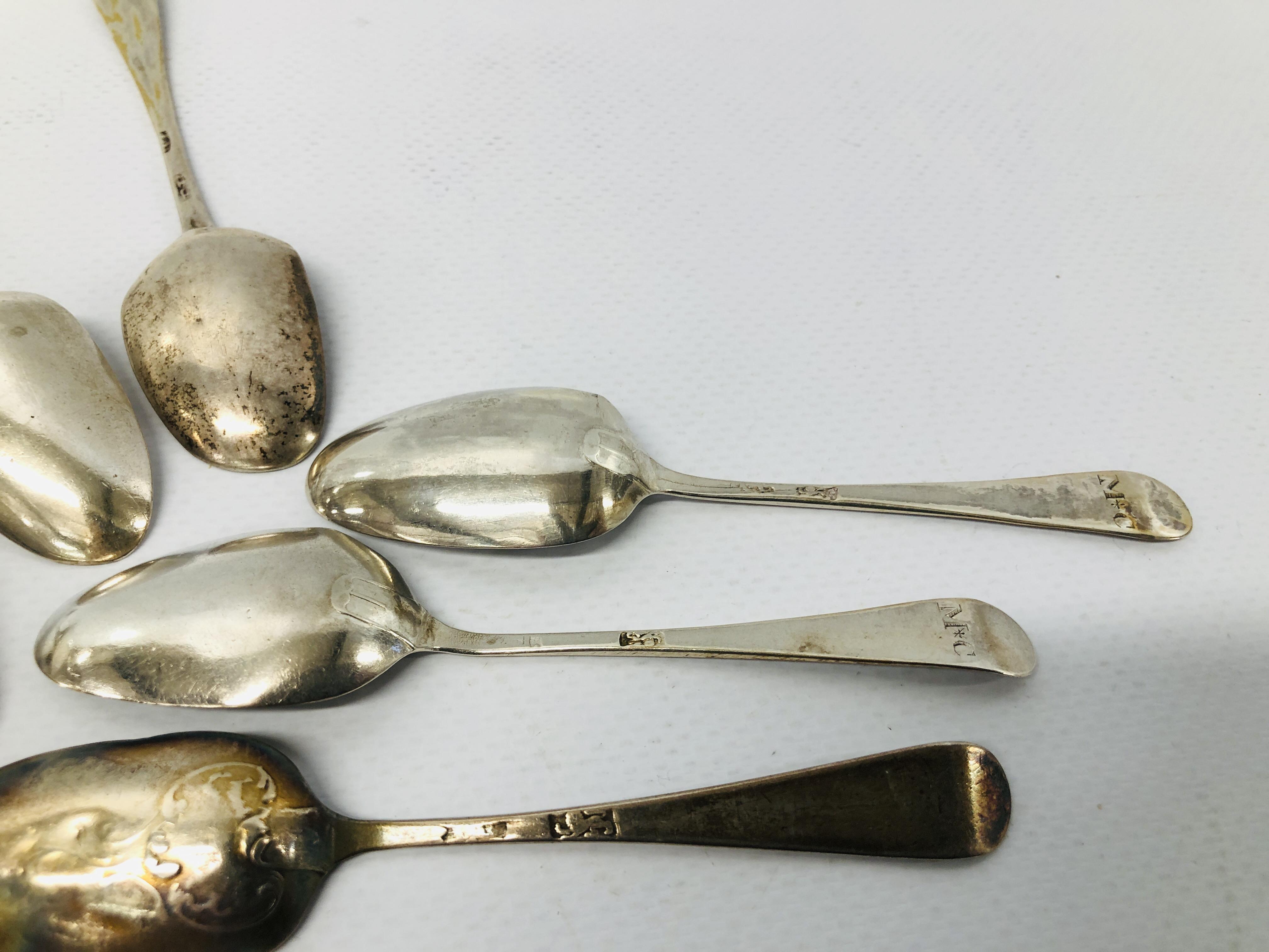 6 SILVER COFFEE SPOONS VARIOUS MAKERS AND DATES, - Image 8 of 11