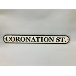 (R) CORONATION STREET SIGN