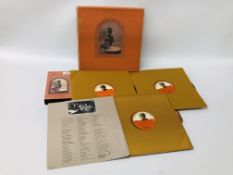 A "THE CONCERT FOR BANGLADESH" TRIPLE LP BOX SET WITH BOOKLET AND VIDEO CASSETTE.
