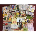 A QUANTITY OF COMIC POSTCARDS (APPROX 100)