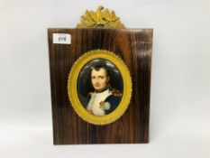 AN OVAL ENAMELLED PLAQUE OF NAPOLEON BY J.