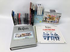 A COLLECTION OF THE BEATLES AND JOHN LENNON LASER DISCS, CD'S,