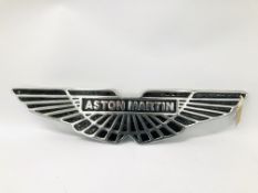 (R) ALUMINIUM ASTON MARTIN PLAQUE