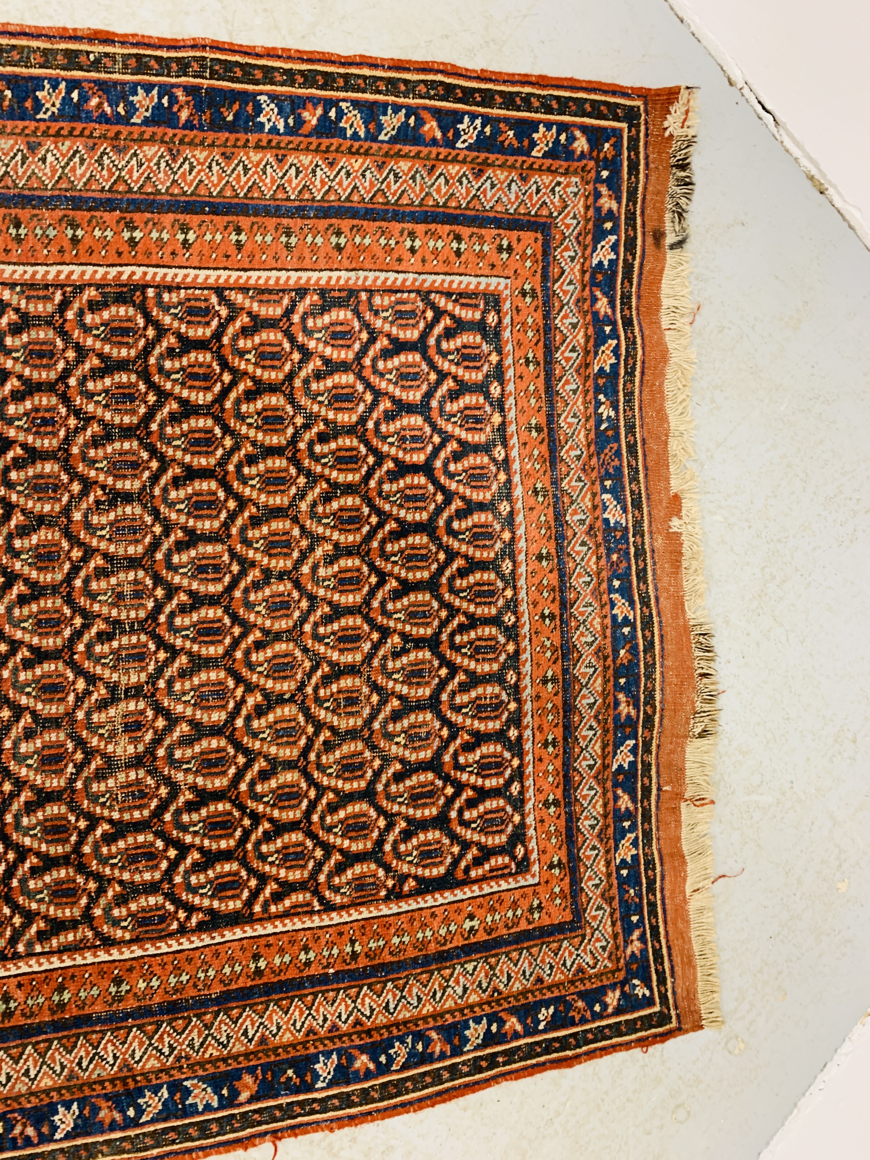 WEST PERSIAN RUG, POSSIBLY SENNEH, - Image 9 of 12