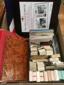 AN ACCUMULATION OF CIGARETTE CARDS, SOME PART SETS IN PACKETS,