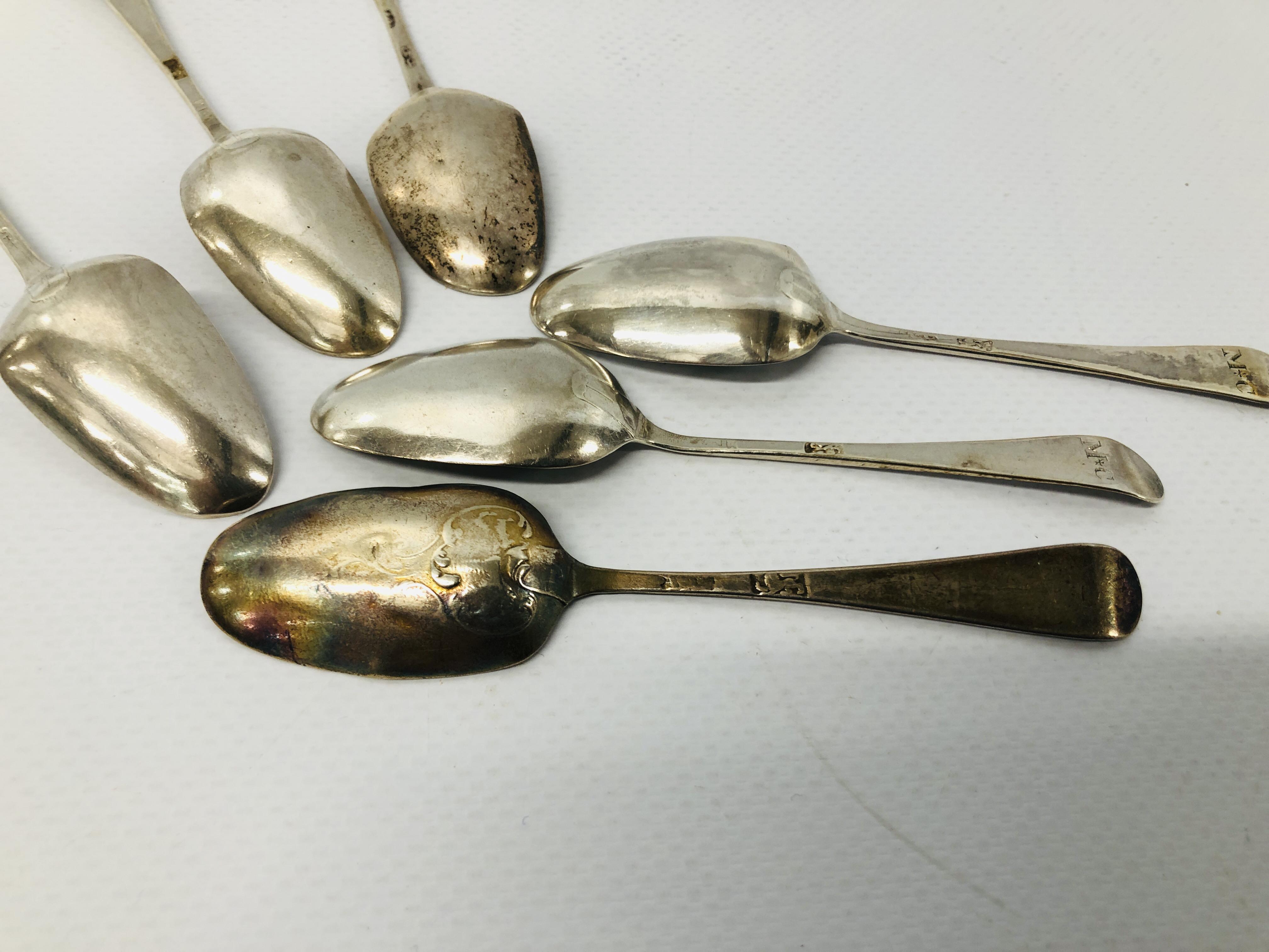 6 SILVER COFFEE SPOONS VARIOUS MAKERS AND DATES, - Image 7 of 11