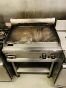 LINCAT STAINLESS STEEL COMMERCIAL GRIDDLE MAINS GAS ON STAINLESS STEEL STAND - TRADE ONLY - TO BE