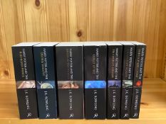 7 volume set of 1st edition Adult paperbacks (all 2004 except Deathly Hallows 2008,