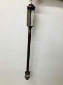 A REPRODUCTION DOVE BAZELEY CHETTENHAM STICK BAROMETER.