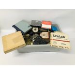 COLLECTION OF ASSORTED VINTAGE FILM REELS ETC.