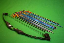 BARNETT BANSHEE QUAD BOW AND QTY ARROWS - COLLECTION ONLY