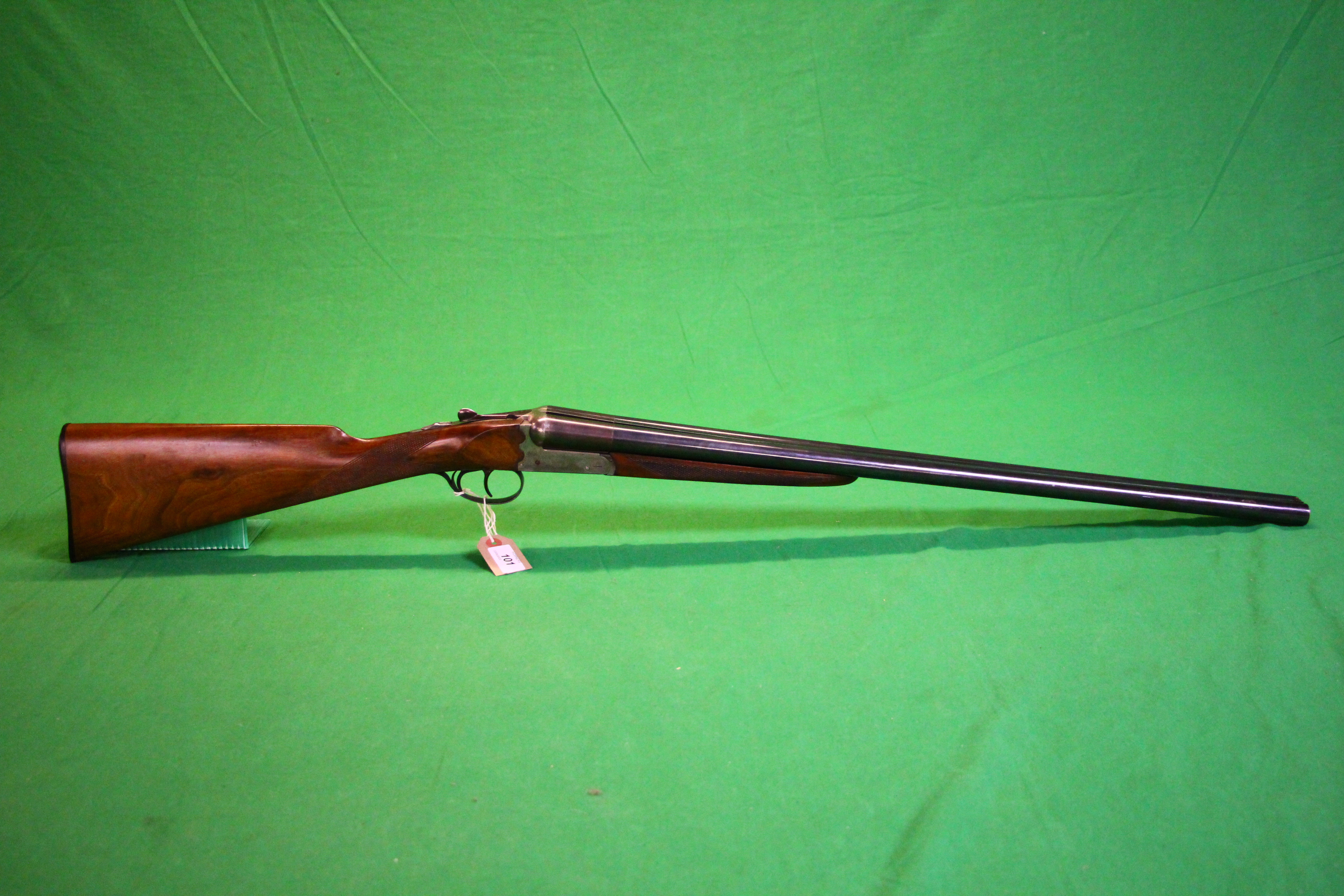 SPANISH 12 BORE SIDE BY SIDE SHOTGUN 27¾ INCH BARRELS, TWIN TRIGGER, - Image 2 of 14