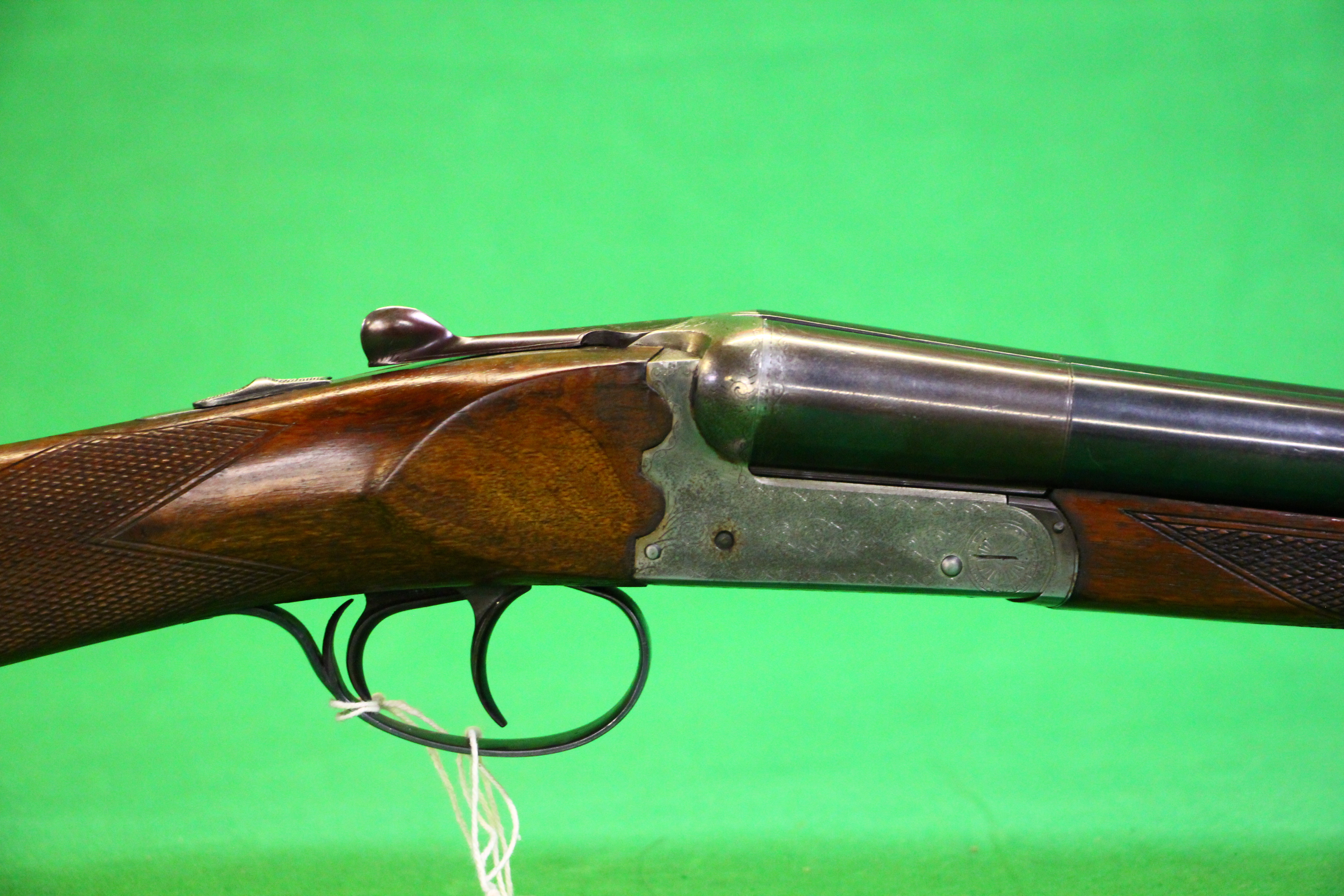SPANISH 12 BORE SIDE BY SIDE SHOTGUN 27¾ INCH BARRELS, TWIN TRIGGER, - Image 3 of 14