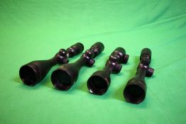 4 VARIOUS HAWKE SCOPES TO INCLUDE ENDURANCE 4X42, REFLEX 4-12X50,