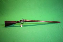 12 BORE CARR SIDE BY SIDE HAMMER ACTION SHOTGUN WITH DEMASCUS 29¾ INCH BARRELS #1419 - (ALL GUNS TO