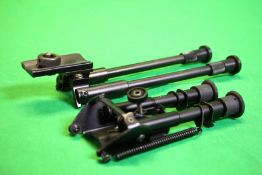 TWO ADJUSTABLE BIPODS