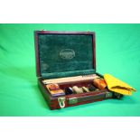 A PARKER HALE 12G GUN CLEANING KIT IN HARDWOOD TRANSIT CASE