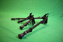 A LONG REACH RIFLE ADJUSTABLE BIPOD ALONG WITH SHORT ARM ADJUSTABLE BIPOD